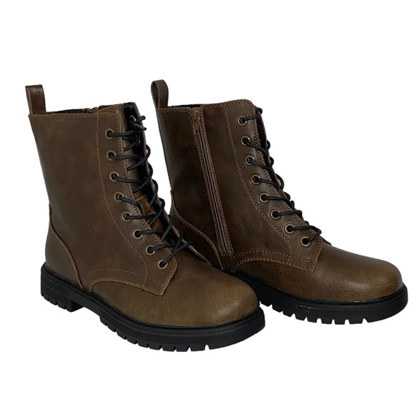 SO Reindeer Women's Combat Boots Brown 9.5 New in Box - Picture 5 of 8